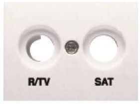 Bjc - 21320 tapa toma r/tv-sat coral blanco Ref. 6530510259