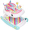 MyChild Unicorn 2-in-1 Walker Rocker, Pink Rainbow - Activity Center Baby Walker - Easy fold Frame for Storage - 6 Months + Anti Fall Blocks for Extra Safety and 3 Height Adjustment.