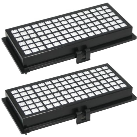 2x HEPA-Filter/Allergikerfilter/Hygienefilter mit Aktivkohleschicht ersetzt Miele SF-AH30 SF-AA30 SF-HA30 SF-AAC30 SF-AH30 7226140 7226160 9616080