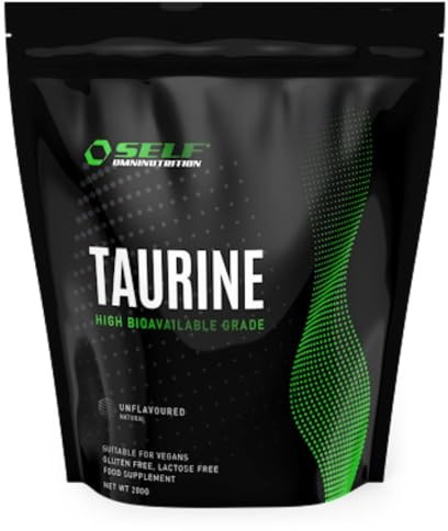 Self TAURINE 200g taurina in polvere, migliora ossigenazione dei tessuti, attenua senso di fatica e di stanchezza, aumenta volume cellulare, senza glutine e lattosio.
