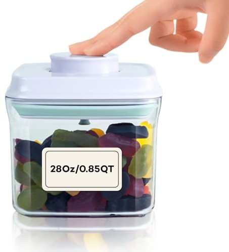 iChewie - BopTop (1 Pièce) Récipient hermétique pour le stockage des aliments - Boîte à joint mécanique en silicone - empilable sans BPA - 850ml