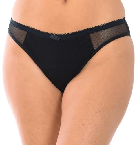 DIM Damen Mittelstarke Blutung Dim Protect aus Bio Baumwolle X1 Periodenunterwäsche (1er Pack)