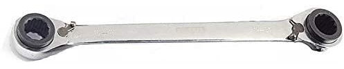 OFUNGO Llave de Llave de Llave de Llave de combinación de Trineo, Llave de combinación 4 en 1 Llave de Doble Extremo mínima de trinquete de Anillo Doble for Reparar (8 mm*9 mm y 10 mm11mm)