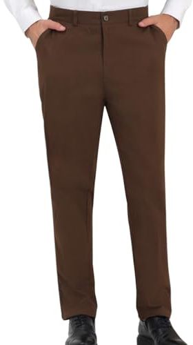 Oanviso Pantalons Homme à Carreaux Pantalon de Robe Chino Pantalons Élastique Rayé Pantalon d'affaires Pantalon de Costume Slim Décontracté Pantalons Jogging Élégant Business Pantalons Homme
