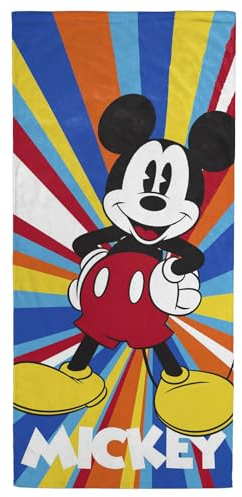 Jay Franco Disney Mickey Maus Sommerhandtuch – Fürs Bad, den Strand & Pool – 71 cm x 147 cm