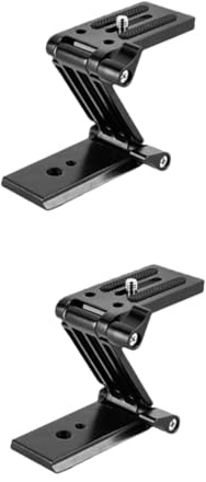 HOMSFOU 2stücke Z-Form Stativkopf Halterung Mit Schnellverschlussplatte Für DSLR-kameras Kompatibel Mit Monopod Slider Rig Und Gimbal Tragbar Und Schwarz