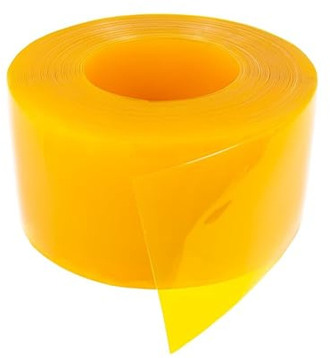 PVC Streifenvorhang gelb 200x2mm (L=50m) - PVC Lamellenvorhang - Industrievorhang - Rolle 50 meter