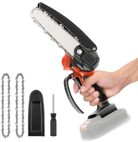 Mini Akku Kettensäge 6 Zoll für Einhell Power X-Change, 18V Akku-Astkettensäge, Starke Elektro-Handkettensäge für Holz, Astschere & Gartenarbeit (ohne Akku & Ladegerät)