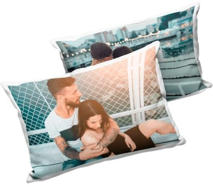 Regalisimos Cojín Personalizado 2 Caras con Foto y Texto - 50x70