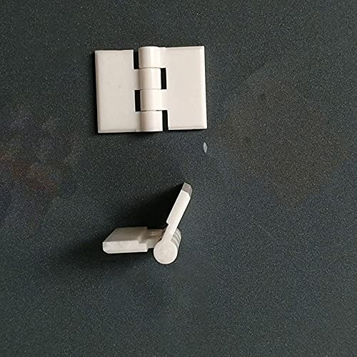 Lot de 10 charnières Transparentes en Acrylique, 32 mm x 38 mm, Pliables, en Plastique, pour Piano (Blanches, 32 mm x 38 mm)