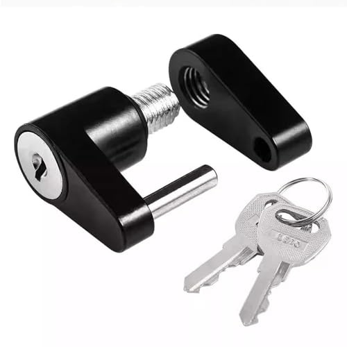 Serratura per rimorchio diametro 1/4 di pollice gancio resistente in alluminio accoppiatore span serratura di traino con chiavi Dispositivo antifurto universale per rimorchio barca camper camper