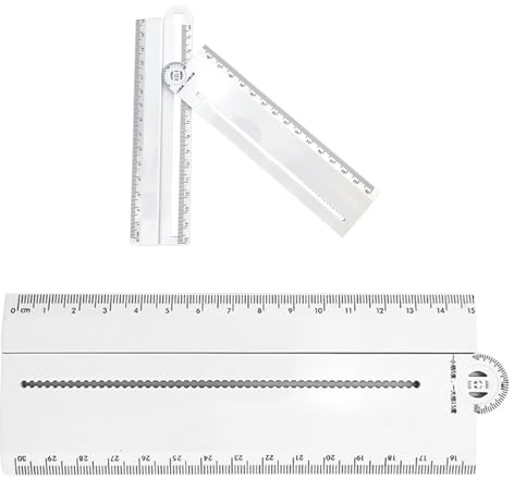 Craft Angle Ruler - 16x5x1cm Precision Protractor ABS Geometry Angle Tool Multifunction Measuring Instrument | Ideal for Professional Matte Design Applications