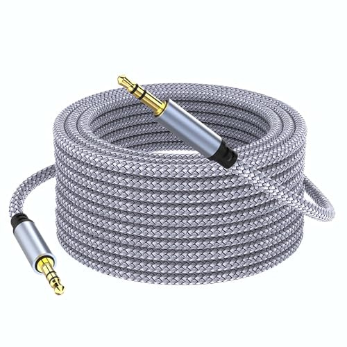 sumue 3.5mm to 3.5mm Audio Cable Aux Lead 2M Male to Male Headphone Jack Cable,Auxiliary Audio Stereo Cord Compatible with Car, iPods, iPhones, iPads, Tablets, Laptops, Android Smart Phones& More (5M)