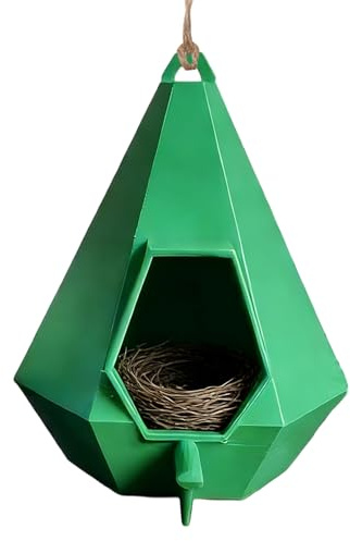 Mangiatoia per uccelli da esterno, resistente alle intemperie, mangiatoia per colibrì sospesa con, decorazione per balcone, cortile, giardino, patio, stazione di alimentazione esterna per