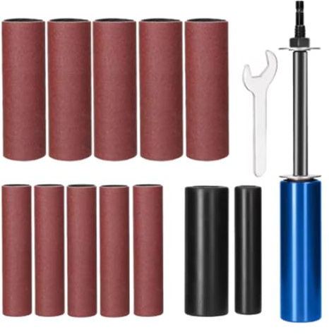 Bosiyrggrl Varilla de Lijado Lijado de Madera Metal Plástico Vidrio Piedra Mini Lijadora de Banda Accesorio para Taladro Eléctrico Conversiones de Taladro Eléctrico de Litio