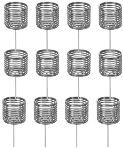 Didiseaon Caja de Fertilizante para Bonsáis de Acero Inoxidable, Cesta Pequeña Cilíndrica sin Tapa, 12 Piezas, Tazas de Nutrición para Plantas de Jardín, Apta para Orquídeas y Suculentas,