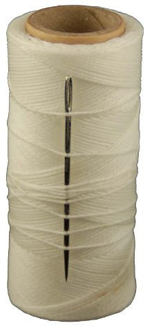 T.W Evans Cordage 11417 2-Ounce Wax Sail Kit with Needle, White