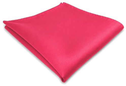 TigerTie Einstecktuch in pink knallpink leuchtpink einfarbig 30 x 30 cm