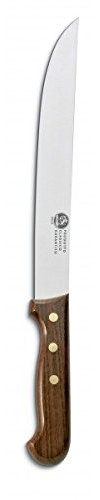 AUSONIA - 62307 CUCHILLO DE CARNICERO CON HOJA DE ACERO INOXIDABLE AISI 420 DE 22 CM Y MANGO DE MADERA DE PALISANDRO