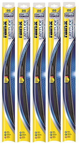 Rain-X 5079282-2-5PK Latitude 2-IN-1 Water Repellency Wiper Blade, 28 (Pack of 5)