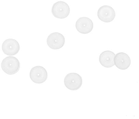 sourcing map Silicone Anello Toroidale, 3mm OD 0.1mm ID 1mm Larghezza VMQ Guarnizione Tenuta per Compressore Valvole Tubo Riparazione, Bianco, Confezione da 10