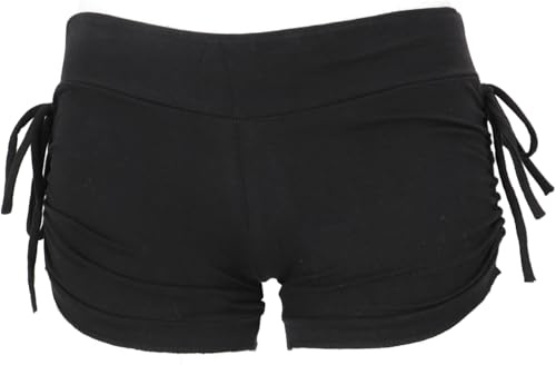 GURU SHOP Goa-trosor, psytrance hotpants, bikinishorts, dam, stretch | Damshorts av bomull, elastisk passform, perfekt för fester, sommardesign, mångsidigt kombinerbara.
