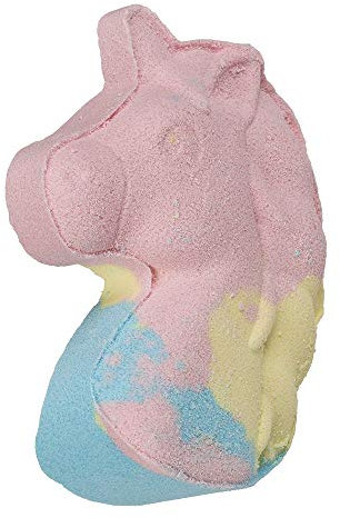 OOTB Bola de baño burbujeante, Unicornio, Rosa, Azul, Amarilla, 6,7 x 3,0 x 8,5