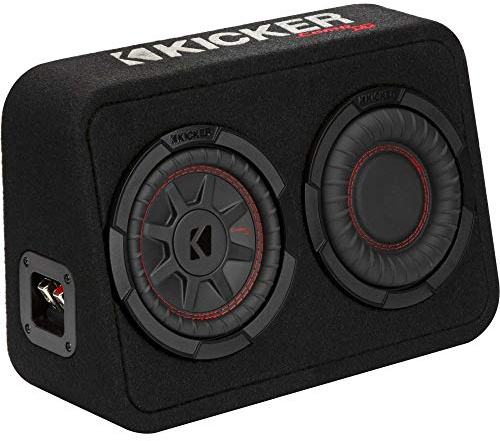 Kicker CompRT 165 mm Subwoofer in dünnem Profilgehäuse, 2 Ohm, RoHS-konform.