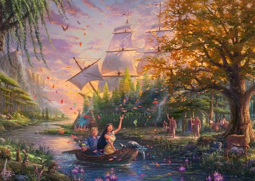 Schmidt Spiele 59688 Thomas Kinkade, Disney, Pocahontas, 1000 Teile Puzzle