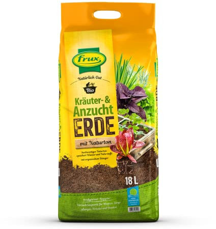 frux® Bio Kräuter- & Anzuchterde mit Naturton - 18 Liter