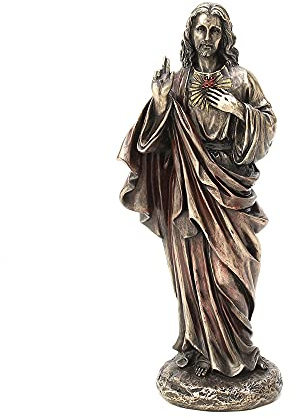 Veronese Design Estatua de Resina de Bronce Fundido en frío de 8 1/4 Pulgadas de Alto, Escultura Religiosa, decoración del hogar, Regalo