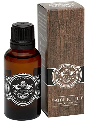 Dear Barber With Confidence Eau de Toilette, maskuliner Vintage-inspirierter Duft, erfrischendes Aftershave, Reisegröße, 30 ml
