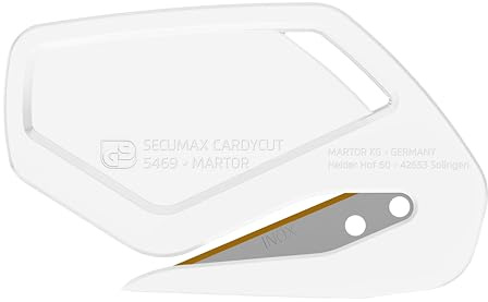 MARTOR 100x SECUMAX CARDYCUT transparent, Einwegmesser, Brieföffner | Einwegmesser, transparent, Sichtschliff, Folie & Klebeband, Rechts- & Linkshänder, Produktion, No. 546922.16