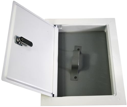 Reinigungstür Revisionstür Farbe Weiß Stahl Varianten (Innen 155 x 205 mm)