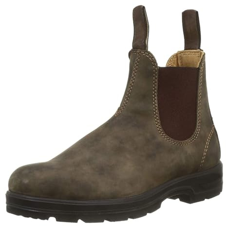 Generic Stivali Chelsea Da Uomo | Stivali Da Uomo Casual E Eleganti In Pelle PU | Stivali Comodi Da Uomo | Marrone, 41 EU