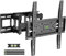 USX MOUNT TV Wandhalterung Schwenkbar, Wandhalterung Fernseher für 32-70 Zoll Flach/Curved Fernseher bis zu 45kg, Schwenkbar Neigbar TV Halterung, Max. VESA 400x400mm, XMM908