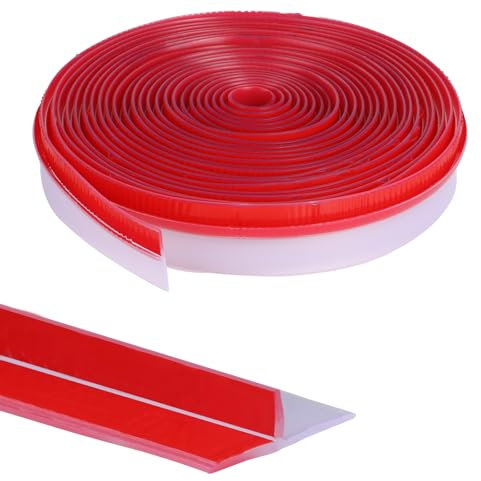 Orghtin T-Shaped Silicone Seal Strip, Clear Door Sealer Weather Stripping, 20Ft Door Draft Stopper