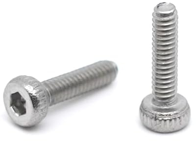 20 tornillos CHC M2 x 8 mm de acero inoxidable – Tornillos BTR de acero inoxidable A2 Seis Ahueca Cabeza Cilíndrica – DIN 912 cabeza redonda para arandela y tuerca