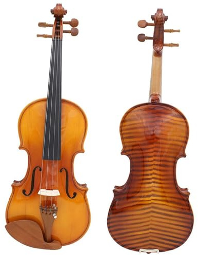 Geige Anfänger 4/4 Volle Größe Violine Massivholz Fichte Panel Akustische Violine Geige Mit Fall Bogen Anfänger Musikinstrument Geschenk(4/4)