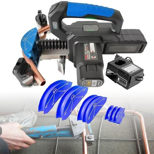 XSDAJSD Piegatubi Elettrico, piegatubi a cricchetto per refrigerazione, utensile per Piegatura Tubi da 1/4 a 7/8, per Tubi in Rame
