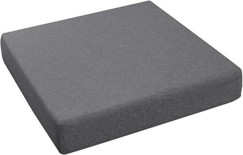 Square Chair Cushion，40×40/45x45/50x50cm Soft Comfy Chair Pads，3/5/8cm Thick Chair Cushions, Kitchen Dining Seat Pad,for Home Office Indoor Outdoor Garden Patio(A2,50x50x3cm)
