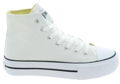 Zapatillas Lona John Smith Libel High 25V en Blanco para Mujer - Mujer Color: Blanco Talla: 38