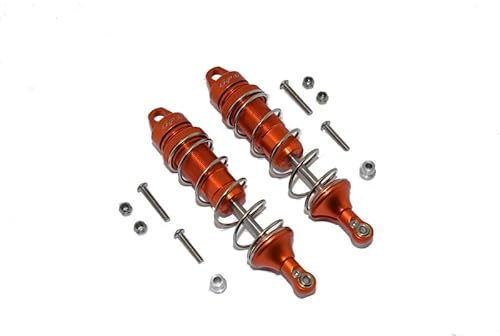 LOSI 1/10 LASERNUT TENACITY ULTRA 4 ROCK TACERLOS03028ALUMINUM REAR THICKENED SPRING DAMPERS 101MM LOS233011 - (Color: Orange)