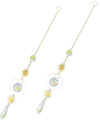 LINTRA Acchiappasole Cristallo, Cristallo Scacciapensieri da Appendere, Decorazione Suncatcher Pendenti, Acchiappa Sole, per Decorazione di Finestre, Giardino, Festa, Decorazione di Nozze