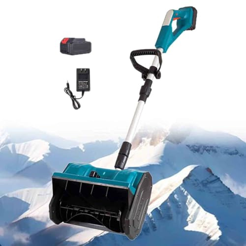 Pelle à neige électrique sans fil avec batteries et chargeur, outil de déneigement alimenté par batterie pour patio, terrasse, allée