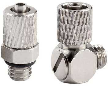 YINZHD 5/50 piezas de rosca macho M3 M4 M5 M6, tubo aire 3 mm, 4 y 6 diámetro exterior, mini conector neumático, tornillo pasante, ajuste rápido, unión rápida(WX-KPC6-M3,50pcs)