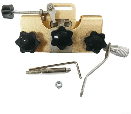 Herramienta compacta y afiladora de cadena de motosierra para un afilado rápido de cadenas de sierra en segundos, compatible con la mayoría de cadenas y modelos de sierra eléctrica (dorado)