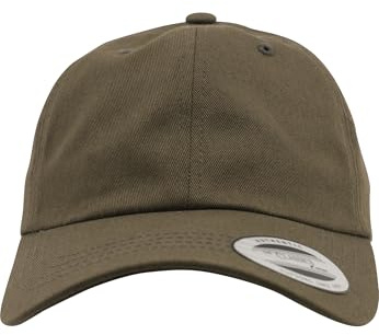 Yupoong Flexfit Low Profile Cotton Twill Unisex Dad Hat Cap för kvinnor och män, 6 paneler, baseballkeps, unstructured med mässingslås, buck, one size