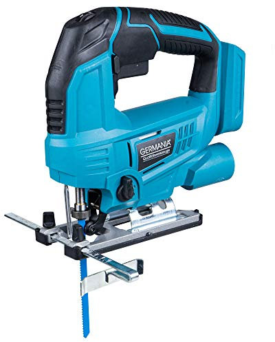 GERMANIA Plattform Akku-Stichsäge 20 V mit Führungsschiene, Staubabsaugsystem & LED-Licht (ohne Akku & ohne Ladegerät)