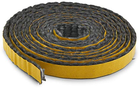 Joint de vitrage A pour poêles à cheminée Usedom 5 de Justus - joint plat - pièce de rechange aux dimensions parfaitement adaptées